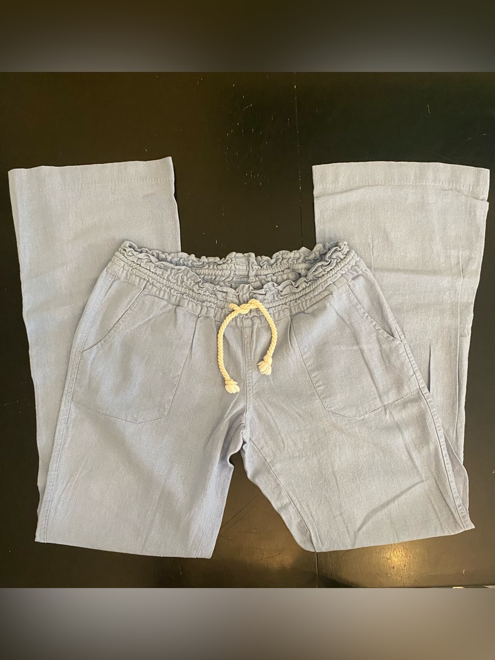 Roxy Soft Light Blue Elastic Waist Pants